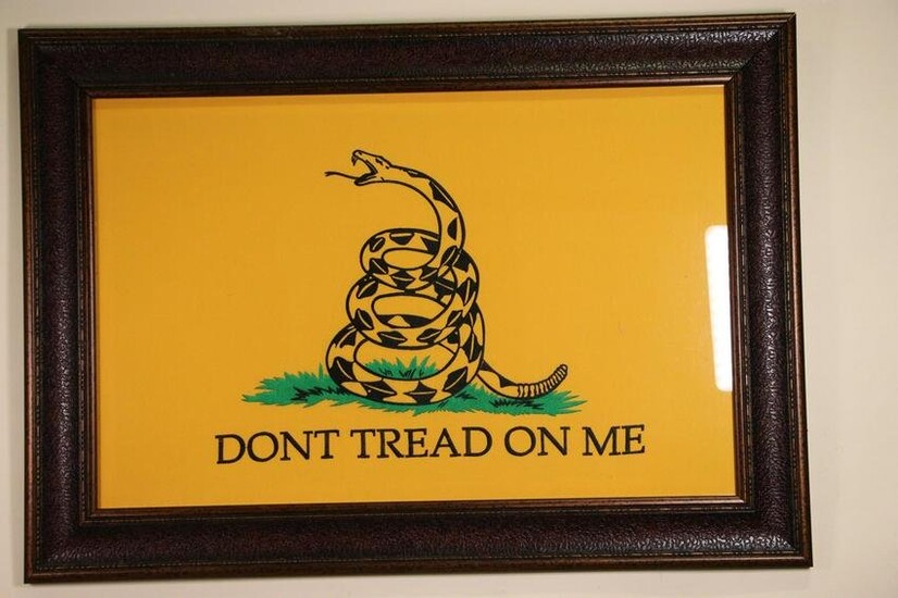 FRAMED "DON'T TREAD ON ME" FLAG