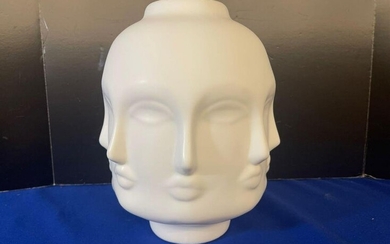 Fornisetti-style Perpetual Face Vase