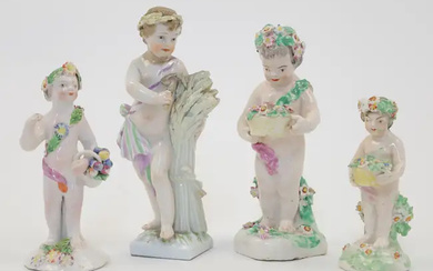 Four porcelain figures, 18th - 19th centuries, comprising: a Berlin (K. P....