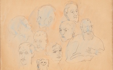 Francis Picabia (Parigi 1879 - 1953) Studies of heads, 1929