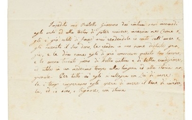 G. Leopardi. Unpublished letter, dictated to his sister Paolina, and six by his brother Pierfrancesco, 1830-1847