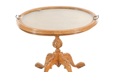 George III Style Hardwood Tray Top Coffee Table, Late 20th Century