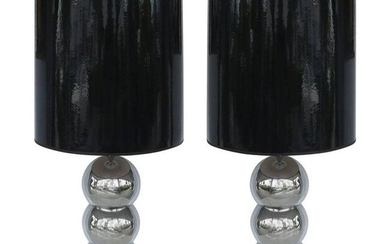 George Kovacs Stacked Ball Table Lamps with Gloss