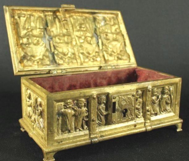 Gilt Bronze Jewelry Box, Circa 19th Century