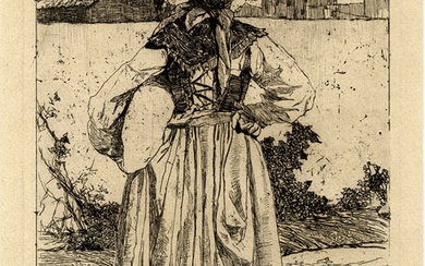Giovanni Fattori (Livorno, 1825 - Firenze, 1908), Donna del gabbro. 1883-1885.