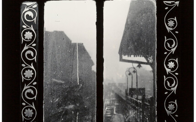 Godfrey Frankel (1912-1995), Looking Through 3rd Avenue Elevated Stationhouse Window, South (1947)