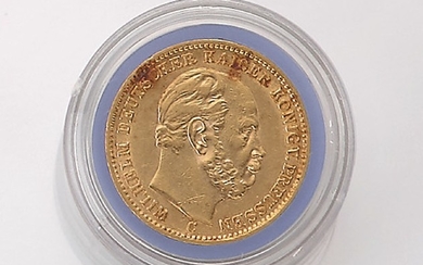 Gold coin, 20 Mark, German Reich, 1873...