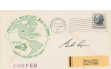 Gordon Cooper Signed 'Launch Day' Cover