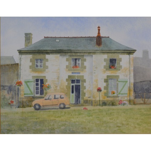 Gordon Rushmer 'Loch Keepers Cottage, Brittany' watercolour,...