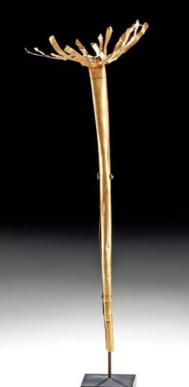 Greco-Phoenician Hellenistic 22K+ Gold Votive Fly Whisk