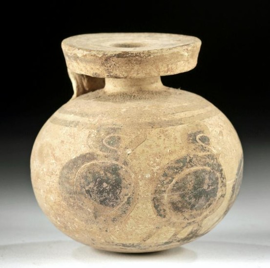 Greek Corinthian Pottery Aryballos w/ Hoplites