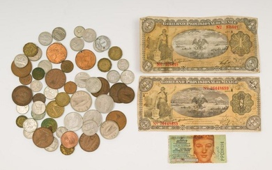 Group of World Coins & Currency