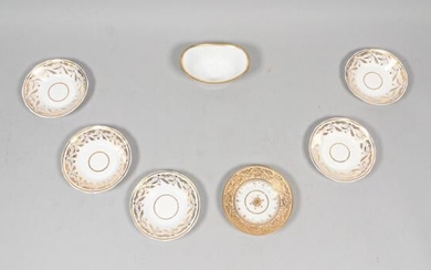 Grouping of White and Gold Porcelain
