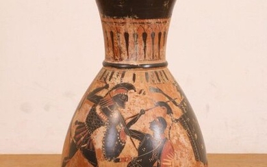 Hellas, black-figure high vase in antique style., h....