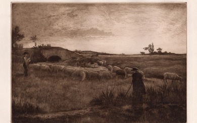 Henry Macbeth Raeburn Spanish Shepherd 1892 etching
