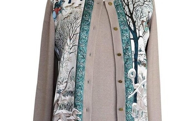 Hermes Twinset L'Hiver by Philippe Ledoux Rare silk /