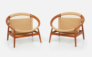 Illum Wikkelso, 'Ringstol' Chairs (2)