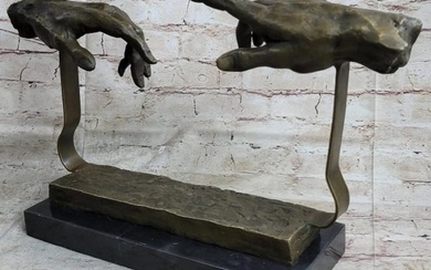 Inspired Reaching Out Hands Bronze Sculpture