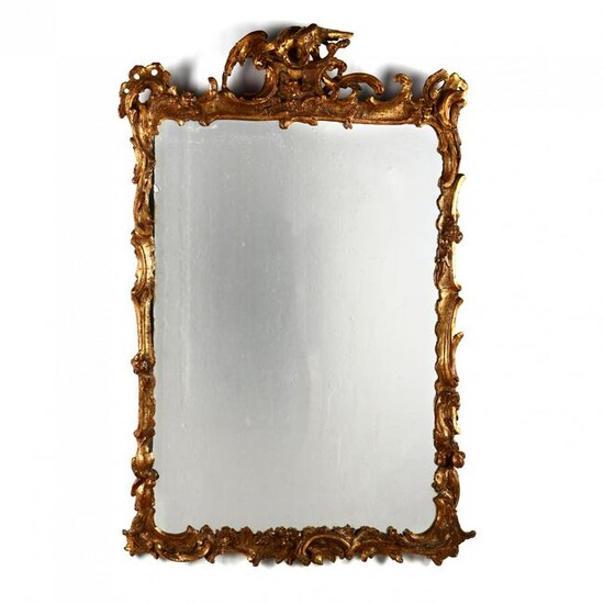 Italian Rococo Style Carved and Gilt Mirror