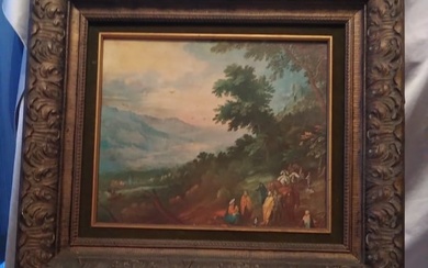 Italian painting with frame