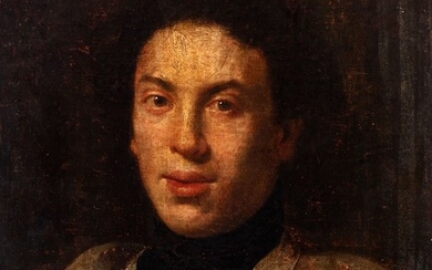 Italian school; mid-18th century. "Portrait of a gentleman. Oil on canvas. Relined