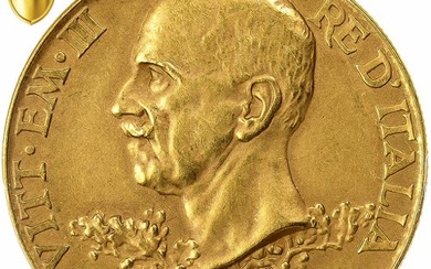 Italy, Vittorio Emanuele III, 100 Lire, 1925, Rome, Gold, PCGS,...