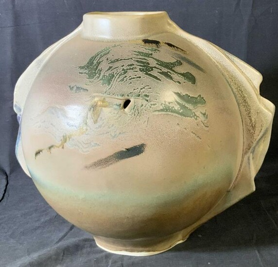 JOHN SHEDD Signed Handmade Artisan Pottery Vase