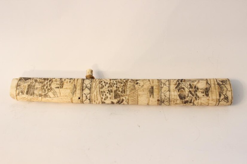 Japanese Bone Sword Scabbard