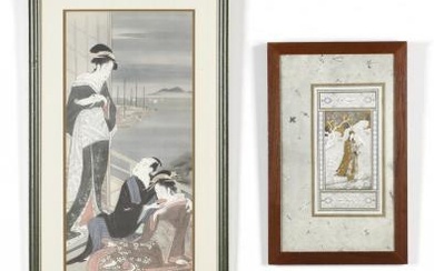 Japanese and Indian Framed Art Works