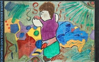 Jasper Johns "Paintings & Drawings" Signed Poster