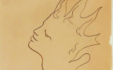 Jean Cocteau (1889-1963) Pen & Ink Drawing