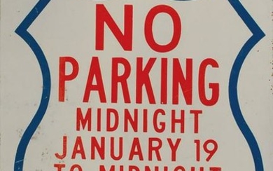 John F. Kennedy Presidential Inauguration 'No Parking'