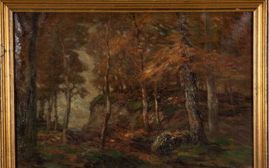 John Semon, (American, 1852-1917) - Autumn Forest Scene
