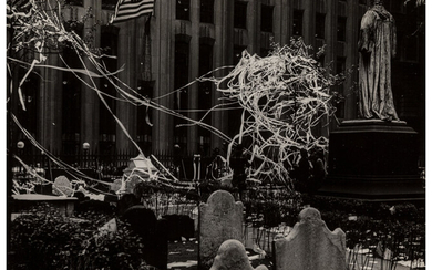 Joseph Breitenbach (1896-1984), Trinity Churchyard on V.E. Day, New York City (1945)