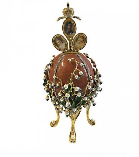 LILLIES OF THE VALLEY HOUSE OF FABERGE EGG