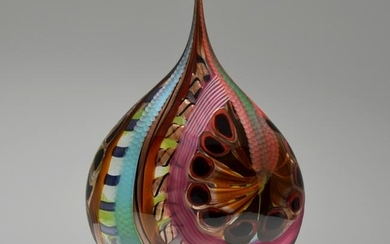 Large Luca Vidal "Miraggi" Vase/Vessel, Murano