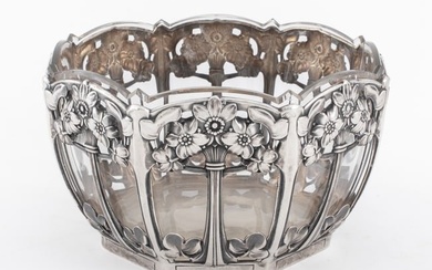 Lazarus Posen Witwe Silver & Glass Bowl, ca. 1905