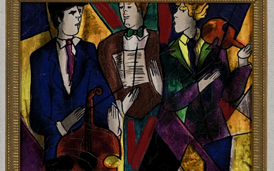 Linda Le Kinff Serigraph in Color on Linen [Trio]