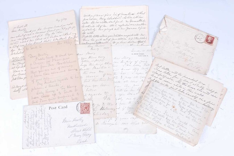 FLORENCE NIGHTINGALE - a collection of autograph signed letters from Florence Nightingale (1820-1910) to her retired housekeeping couple Mary & John Bratby in her home village of Holloway.