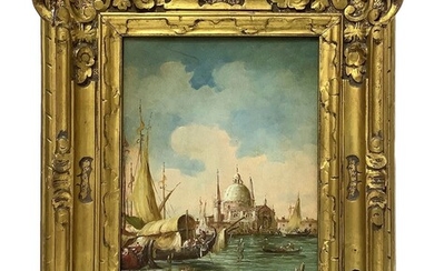 Lucia Ponga degli Ancillo (Venezia, 1887 - 1966), Santa Maria della salute con Gondole sul Canal Grande