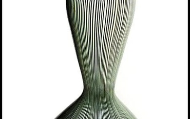 Ludovico Santillana Murano Glass Venini Cannette Vase Signed Antique Artwork