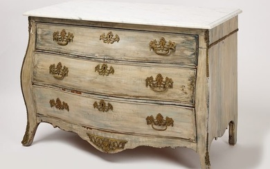 Marble Top Bombe Chest