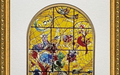 Marc Chagall - Jerusalem Windows "Joseph" Newly Custom Framed Print