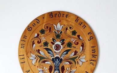Mid Century Norwegian Wood Plate