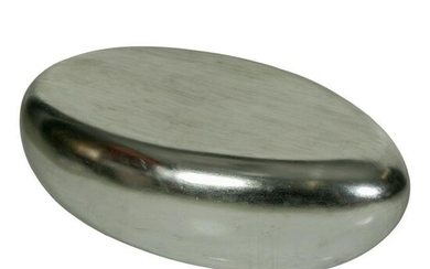 Modern Silver River Stone Cocktail Coffee Table