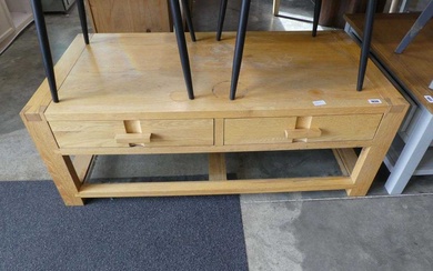 Modern light oak 2 drawer entertainment standCondition Report There is...