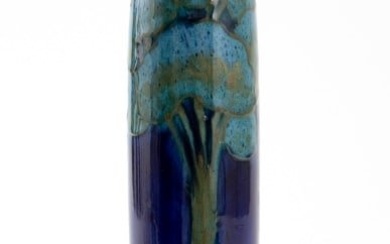 Moorcroft "Moonlit Blue" Pottery Candlestick