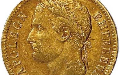 NAPOLÉON I 1804-1814 40 Gold Francs (laurelled head / FRENCH...
