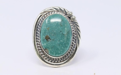 Native American Navajo Handmade Turquoise Ring.