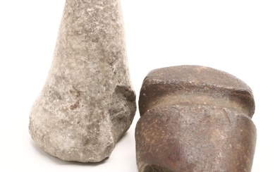 Native American Stone Pestle and Axe Head